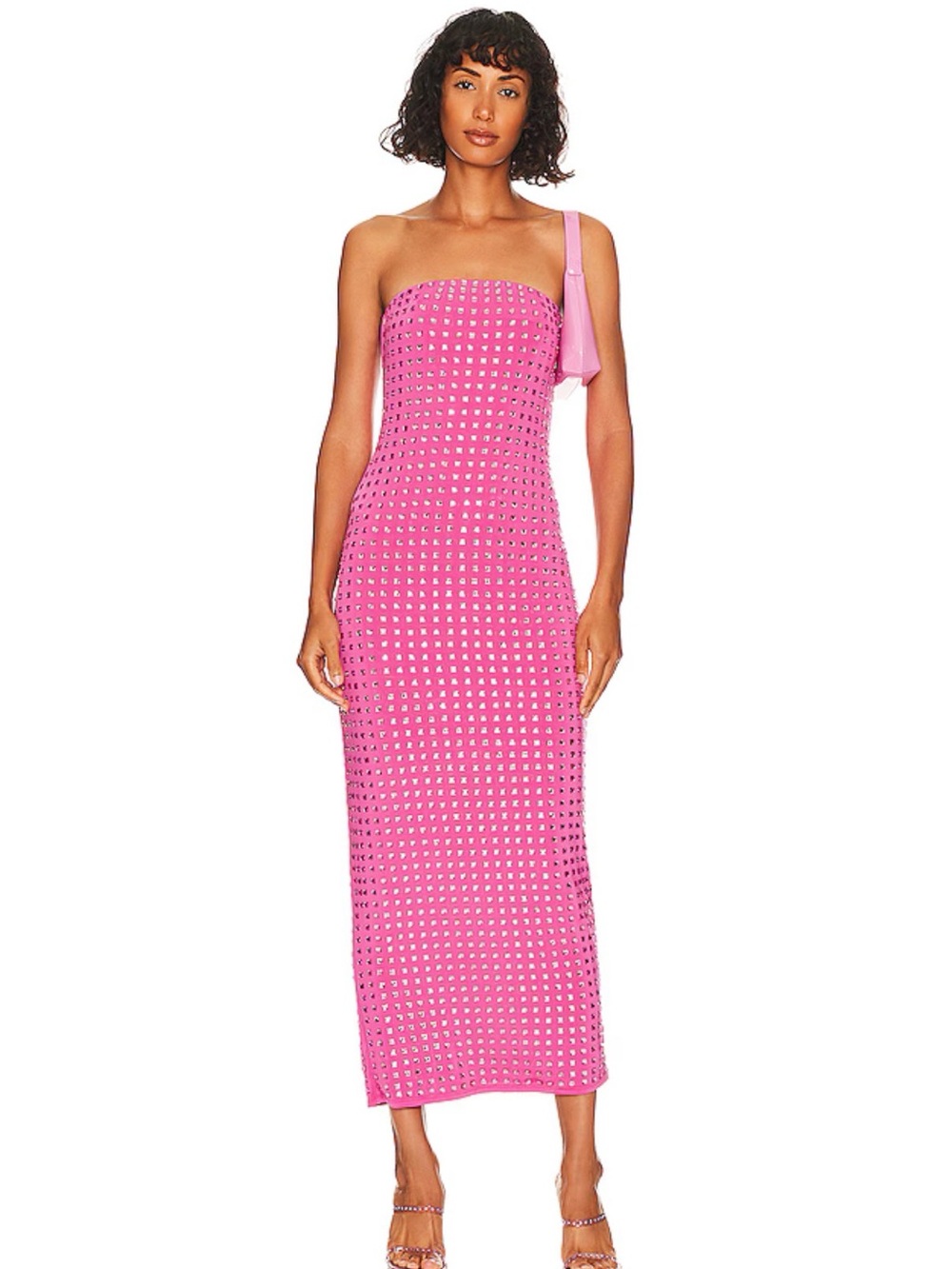 James Midi Dress in Pink